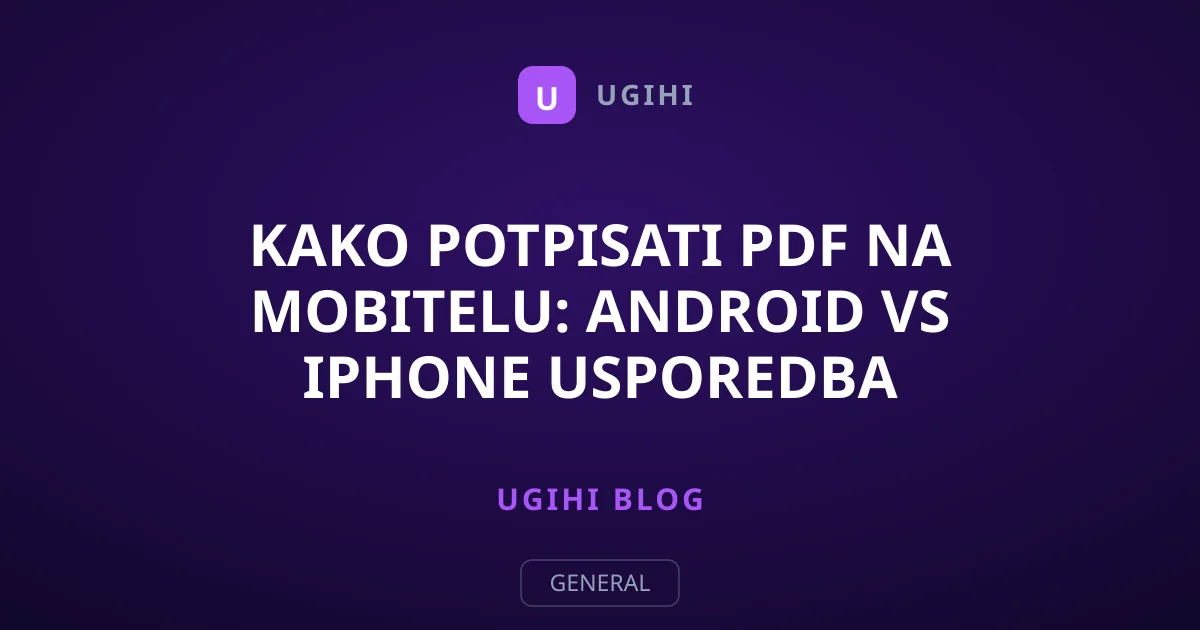 Kako potpisati PDF na mobitelu: Android vs iPhone usporedba